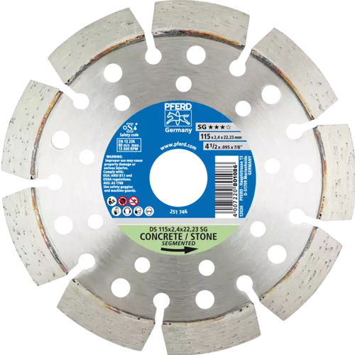 Disque à tronçonner pour pierre - SG  - PFERD - pour le béton