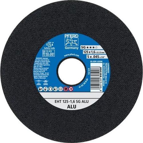 Disque à tronçonner pour aluminium - EHT 125-1,6 SG - PFERD