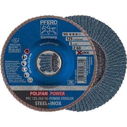 Disque abrasif pour rectification - PFC 125 Z 60 SG - PFERD - à montage rapide