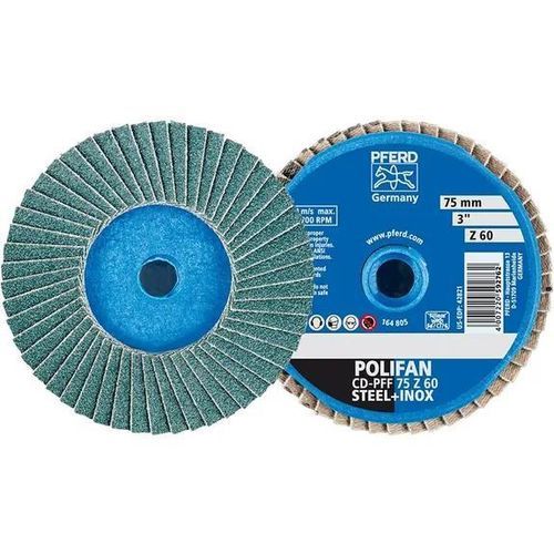 Disque abrasif en zirconium - CD PFF 75 Z 60 - PFERD - pour rectification / pour finition / pour nettoyage de surface