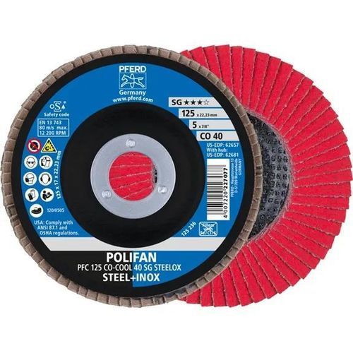 Disque à lamelle de finition - PFC 115 Z 40 PSF STEELOX - PFERD - pour acier inoxydable