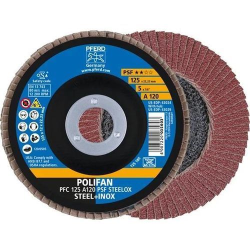 Disque à lamelle de finition - PFC 125 A 120 PSF - PFERD - en oxyde d'aluminium