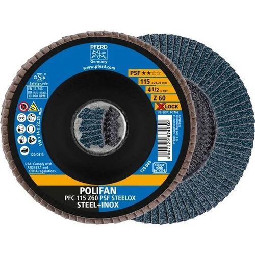 Disque à lamelle de finition - PFC 115 Z 60 PSF STEELOX/X-LOCK - PFERD