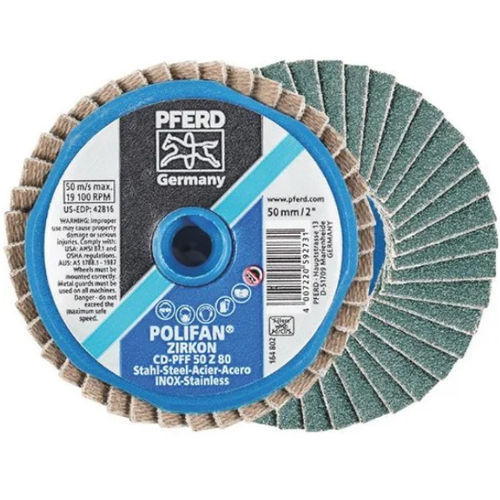Disque à lamelle de finition - CD PFF 75 Z 40 - PFERD - en oxyde de zirconium