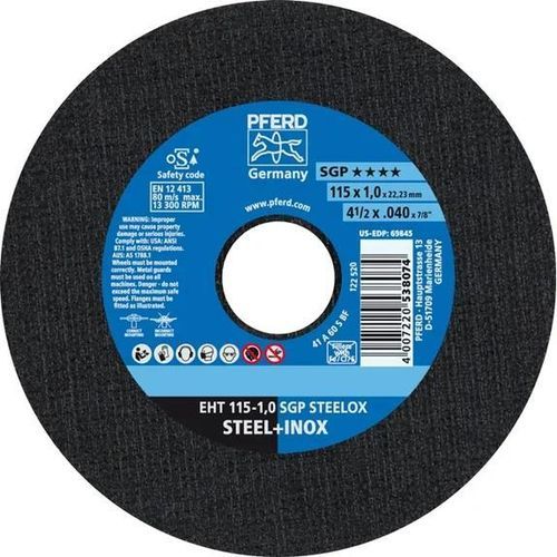 Disque à tronçonner pour acier - EHT 115-1,0 SGP - PFERD - pour acier inoxydable