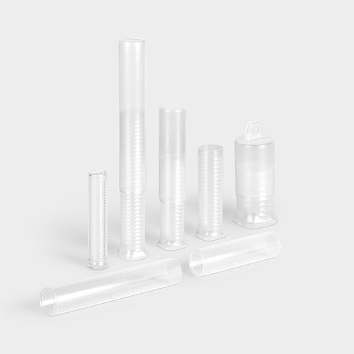 Tube d'emballage en plastique - TelePack - rose plastic - rond