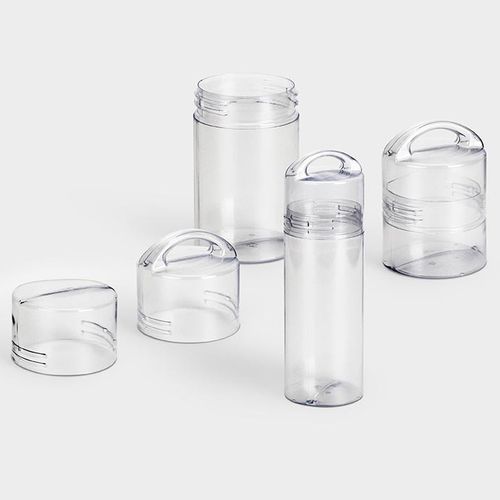 Tube d'emballage en plastique - HolidayBox series - rose plastic - rond / en PVC