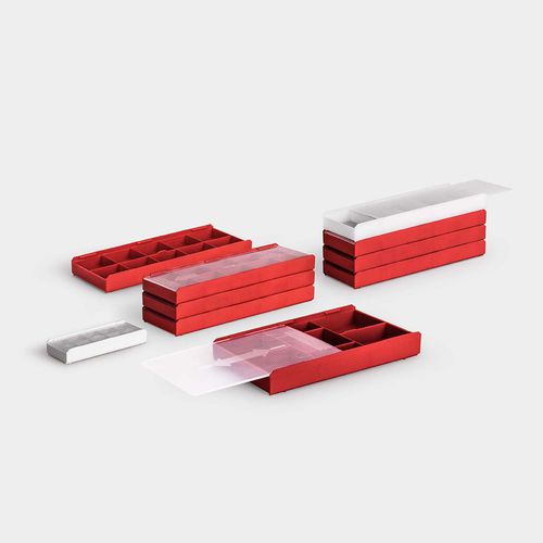 Boîte d'emballage pour inserts - IB-W series - rose plastic - en plastique