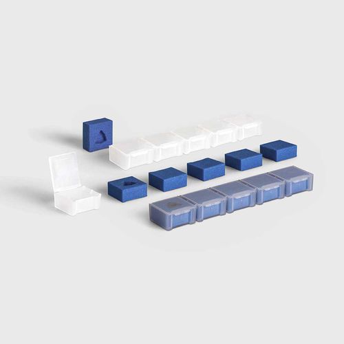 Emballage en plastique - InsertSplitBox - rose plastic - pour plaquette de coupe