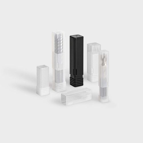 Tube d'emballage en plastique - TopPack Conical - rose plastic - pour foret / pour fraise / pour outils en carbure