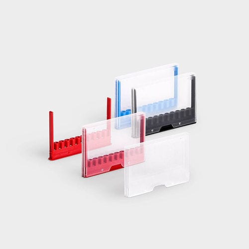 Boîte d'emballage en plastique - MVB series - rose plastic - pour inserts / pour foret / pour fraise