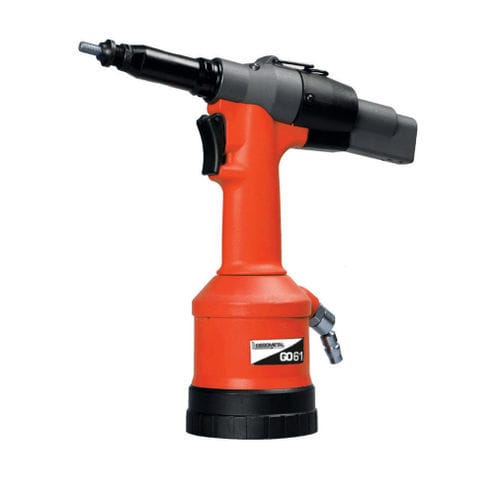 Pince à riveter pneumatique - GO 61 - DEGOMETAL - pour rivets / avec chargeur de batterie