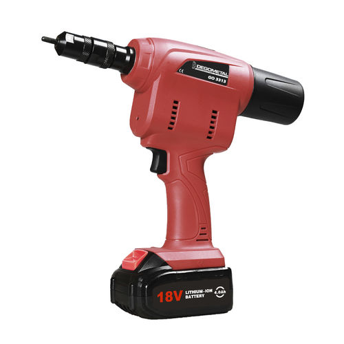 Pince à riveter sur batterie - GO 3313 - DEGOMETAL - à commande assistée / compacte