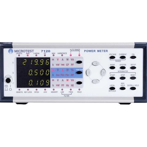 Appareil de mesure de puissance monophasé - 7120 - Microtest Corporation - DC