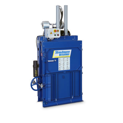 Presse à balles pour carton - BalePress 3 CD - Strautmann Umwelttechnik - pour déchets / verticale / à chargement frontal