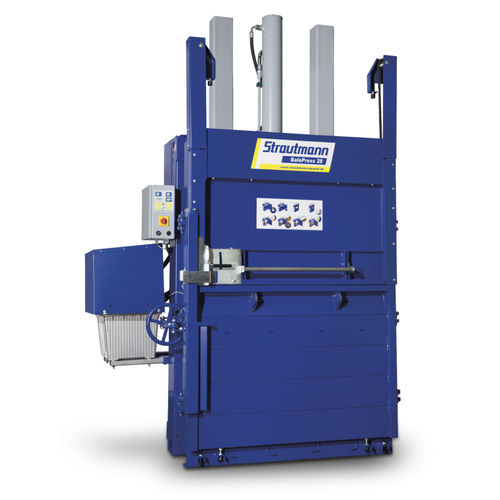 Presse à balles pour carton - BalePress 28 - Strautmann Umwelttechnik - pour film / verticale / à chargement frontal