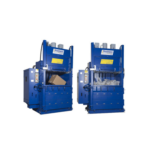 Presse à balles verticale - PP 1208, PP 1208 Plus70  - Strautmann Umwelttechnik - à chargement frontal / pour carton / pour papier