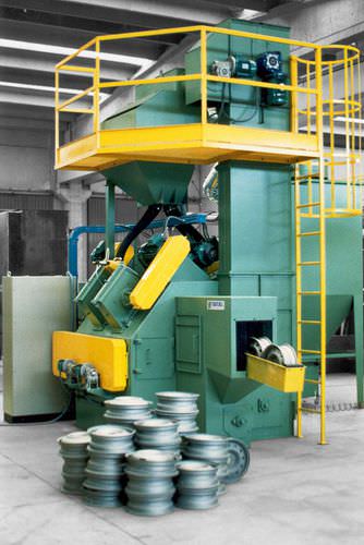 Grenailleuse à convoyeur à rouleaux - GR - TURBOTECNICA - pour jantes / automatique