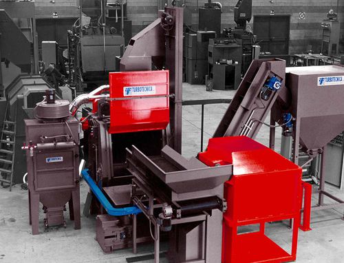 Grenailleuse à bande - TB G - TURBOTECNICA - pour produits en vrac / pour métal / continue