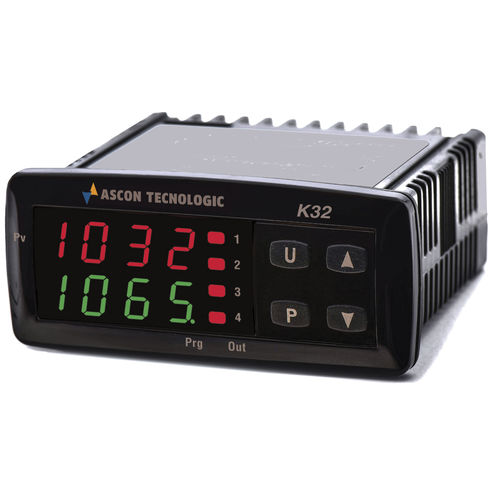 Régulateur de température numérique - K32 - ASCON TECNOLOGIC - double affichage à LED / PID / programmable