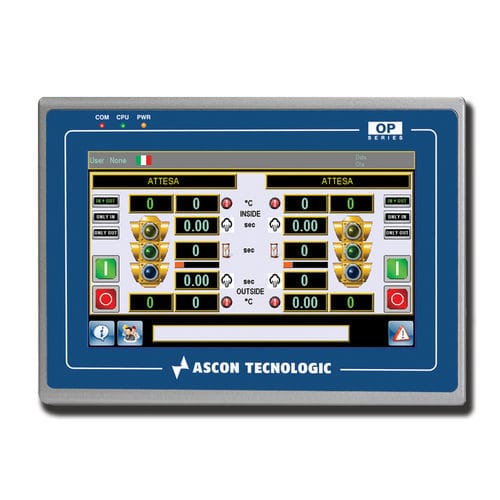 Terminal opérateur à écran tactile - OPMT 8090XE - ASCON TECNOLOGIC - encastrable / 1024 x 768 / TFT LCD