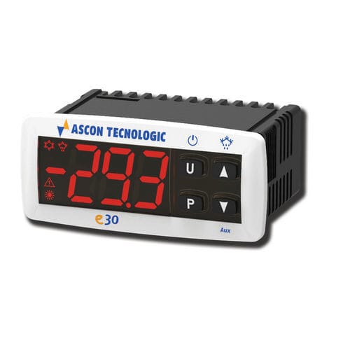 Contrôleur de température à affichage numérique - E30 - ASCON TECNOLOGIC - IP65 / de réfrigération / monté sur panneau