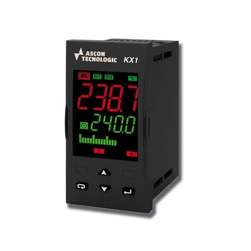 Contrôleur de température numérique - KX1 - ASCON TECNOLOGIC - double affichage à LED / PID / programmable