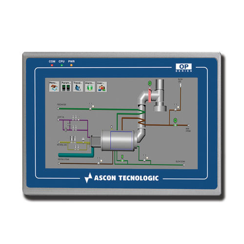 Terminal opérateur à écran tactile résistif - OPMT 8072IP - ASCON TECNOLOGIC - encastrable / 800 x 480 / Dual Core
