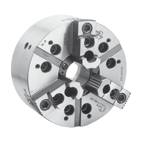 Mandrin automatique - BHM-FC - SMW AUTOBLOK - 3 mors / avec passage au centre / de précision