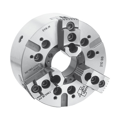 Mandrin automatique - BB series - SMW AUTOBLOK - 3 mors / avec passage au centre / de précision