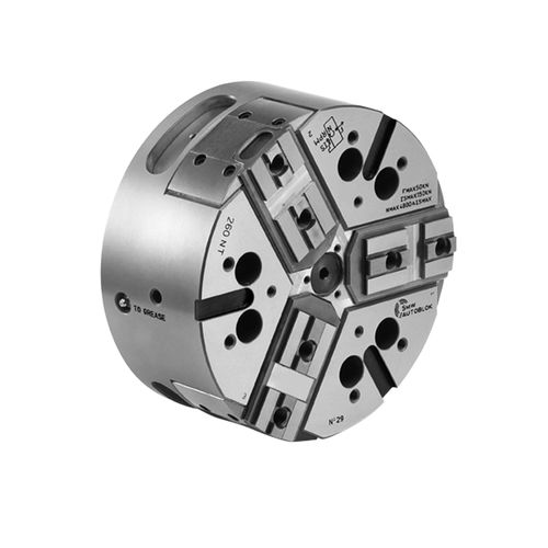 Mandrin automatique - NT series - SMW AUTOBLOK - 3 mors / sans passage au centre / pour usinage