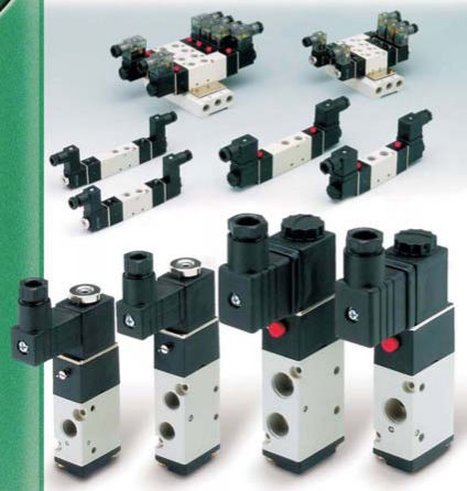 Distributeur pneumatique actionné par solénoïde - V series - Farbo - 3/2 / 5/2 voies / 5/3 voies