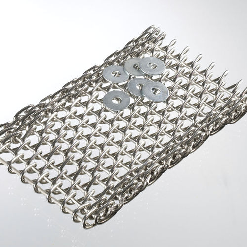 Bande de convoyeur grillagée - 1100 - Steinhaus - en inox / en acier nickelé / en acier chromé