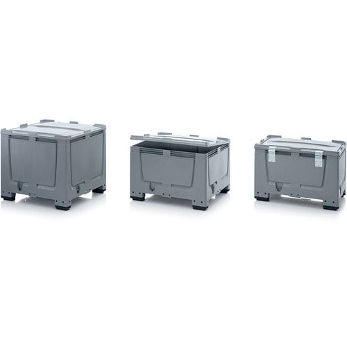 Caisse-palette en HDPE - BG SA series - AUER Packaging GmbH - de stockage / avec couvercle / pour paroi