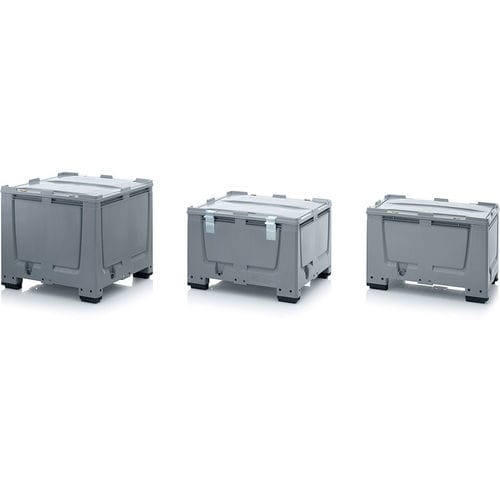 Caisse-palette en plastique - BG SASC series - AUER Packaging GmbH - de stockage / avec couvercle / pour paroi