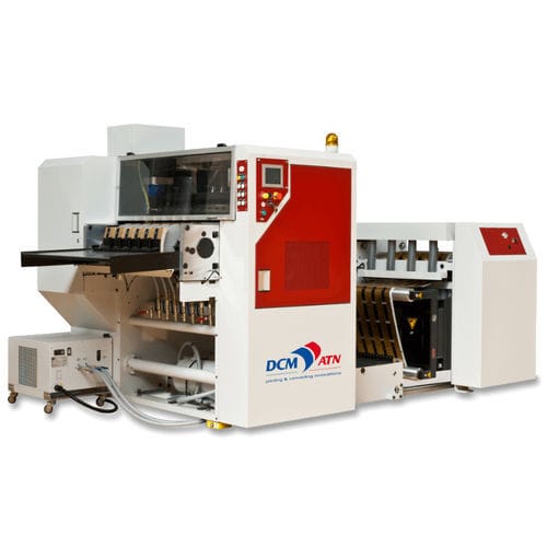 Machine de découpe d'étiquettes - E-LC - DCM ATN - à lame rotative / pour papier / verticale