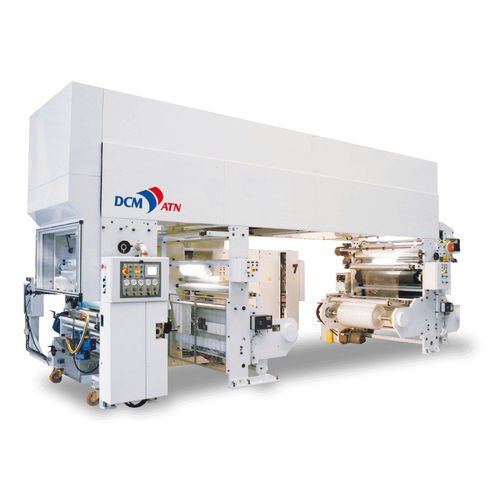 Machine d'enduction ou de complexage de colle - LAMINASTAR COMBI COMPACT - DCM ATN - de vernis / pour emballage / sans solvant