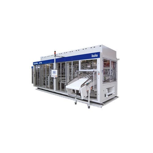 Machine de thermoformage, de découpe et d'empilage alimentée par rouleau - STPL 75b - ILLIG Maschinenbau GmbH & Co. KG - pour la production de gobelets / automatique