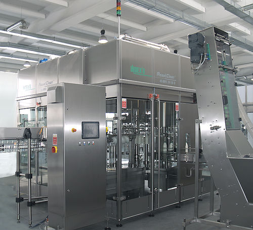 Remplisseuse automatique - AssetClean™ 49 synchrobloc series - INDEX-6 - de bouteilles / de liquides / linéaire