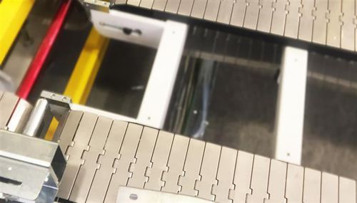 Chaîne de convoyage en acier inoxydable - Mectra - à lattes