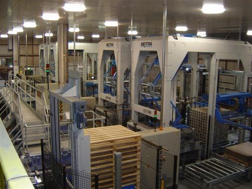 Palettiseur couche par couche - MT 587 - Mectra - de canettes / automatique