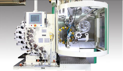 Machine de sérigraphie automatique - PMA - PackSys Global AG - à 9 couleurs / pour produits cylindriques / rotative