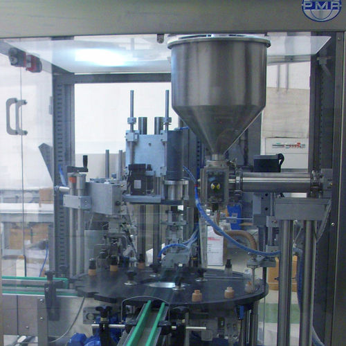 Remplisseuse / boucheuse monobloc - MFC - PMR System Group - volumétrique / pour produits cosmétiques / automatique