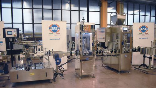 Remplisseuse / boucheuse / étiqueteuse d'émulsion - RTE2U - PMR System Group - linéaire / pour produits cosmétiques / de flacons