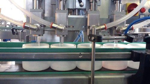 Remplisseuse boucheuse étiqueteuse automatique - RTE4U - PMR System Group - pour gelcoat / pour liquides à haute viscosité / pour bocaux