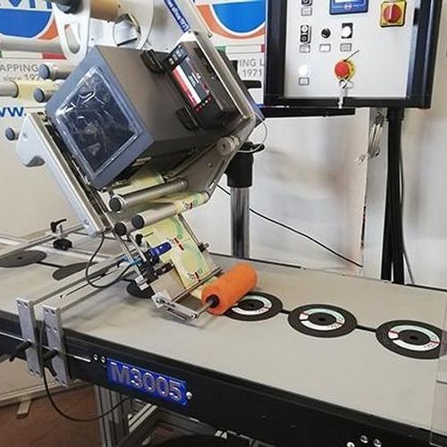 Imprimante applicateur d'étiquette d'abrasif - M3005A - PMR System Group - pour applications sur le côté / de sacs / à usage industriel