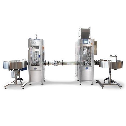 Remplisseuse / boucheuse volumétrique - RT2U - PMR System Group - pour crème cosmétique / pour liquide / automatique