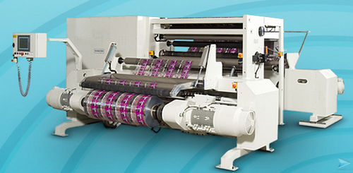 Bobineuse refendeuse automatique - Rereeler - PSA - pour papier / pour film plastique / pour film d'aluminium