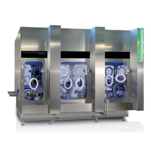 Machine de remplissage et de fermeture de bouteilles - MicroRobot 50 - Romaco Group