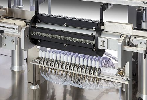 Machine de nettoyage à air comprimé - MBB 200 - Romaco Group - par aspiration / automatique / pour bouteilles